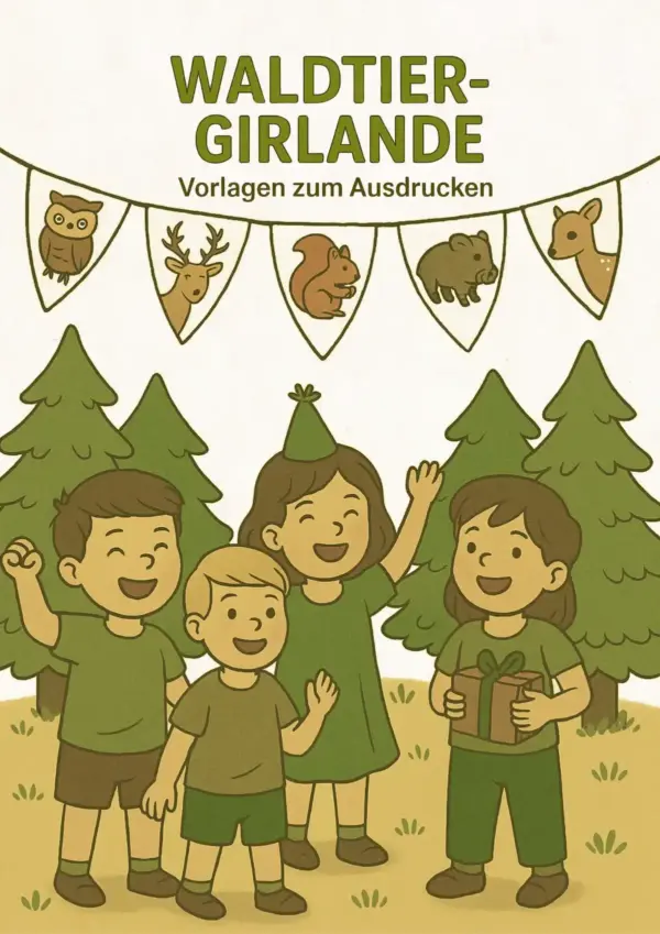 Wildtier Girlande