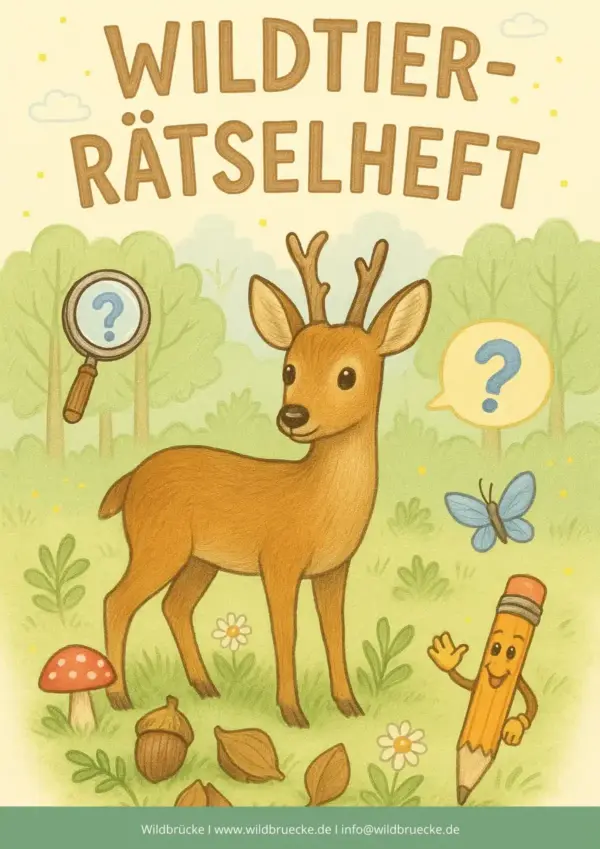 Wildtier Rätselheft