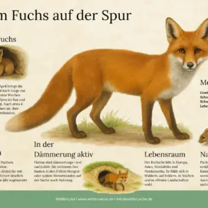 Fuchs Wildtier Poster - Wildtiere in Europa