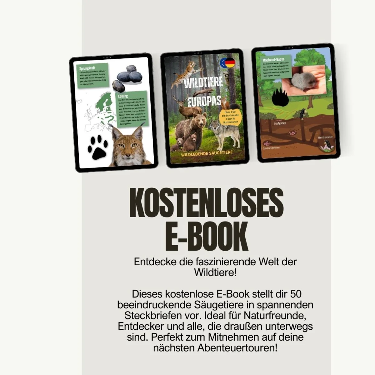 Mockup Wildtier E-Book