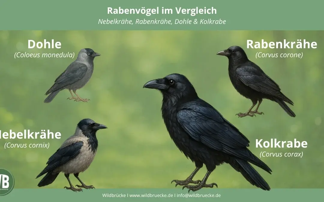 Unterschied Rabe Krähe Dohle